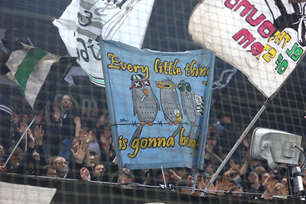 Sturm Graz - Salzburg
Oesterreichische Fussball Bundesliga, 30. Runde, SK Sturm Graz - FC Salzburg, Stadion Liebenau Graz, 09.05.2025. 

Foto zeigt Fans von Sturm
