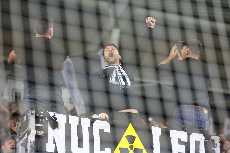 Sturm Graz - Salzburg
Oesterreichische Fussball Bundesliga, 30. Runde, SK Sturm Graz - FC Salzburg, Stadion Liebenau Graz, 09.05.2025. 

Foto zeigt Fans von Sturm
