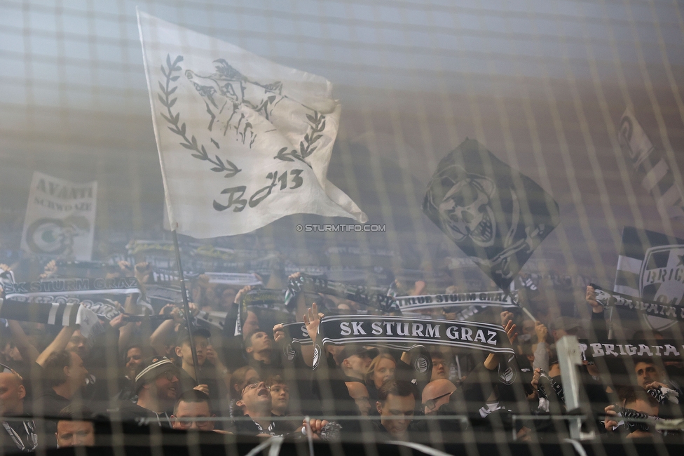 Sturm Graz - Salzburg
Oesterreichische Fussball Bundesliga, 30. Runde, SK Sturm Graz - FC Salzburg, Stadion Liebenau Graz, 09.05.2025. 

Foto zeigt Fans von Sturm
