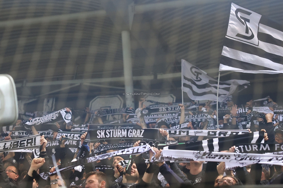Sturm Graz - Salzburg
Oesterreichische Fussball Bundesliga, 30. Runde, SK Sturm Graz - FC Salzburg, Stadion Liebenau Graz, 09.05.2025. 

Foto zeigt Fans von Sturm
