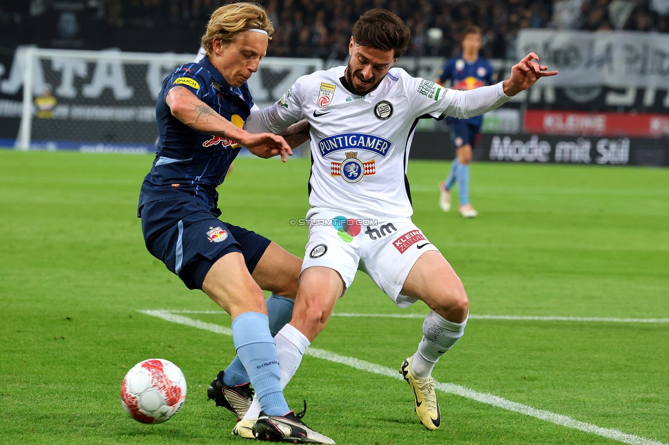 Sturm Graz - RB Salzburg
Oesterreichische Fussball Bundesliga, 30. Runde, SK Sturm Graz - FC RB Salzburg, Stadion Liebenau Graz, 09.05.2025. 

Foto zeigt Otar Kiteishvili (Sturm)
