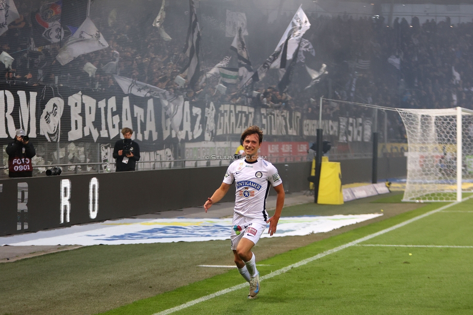 Sturm Graz - Salzburg
Oesterreichische Fussball Bundesliga, 30. Runde, SK Sturm Graz - FC Salzburg, Stadion Liebenau Graz, 09.05.2025. 

Foto zeigt William Boeving (Sturm)
