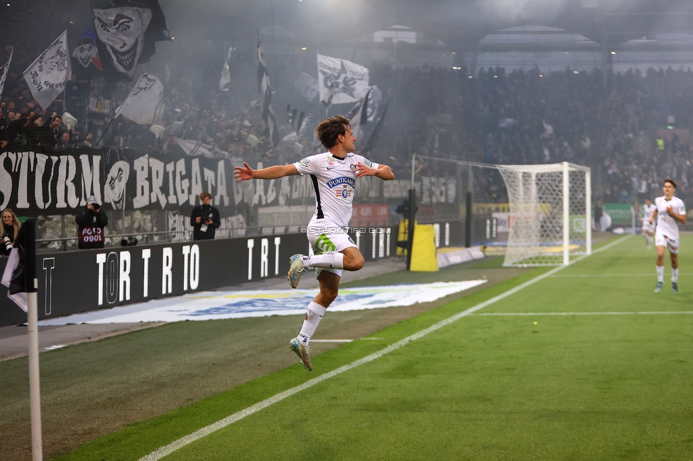 Sturm Graz - Salzburg
Oesterreichische Fussball Bundesliga, 30. Runde, SK Sturm Graz - FC Salzburg, Stadion Liebenau Graz, 09.05.2025. 

Foto zeigt William Boeving (Sturm)
