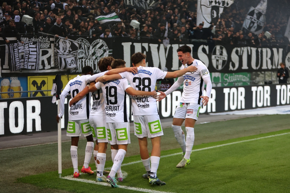 Sturm Graz - Salzburg
Oesterreichische Fussball Bundesliga, 30. Runde, SK Sturm Graz - FC Salzburg, Stadion Liebenau Graz, 09.05.2025. 

Foto zeigt William Boeving (Sturm)
