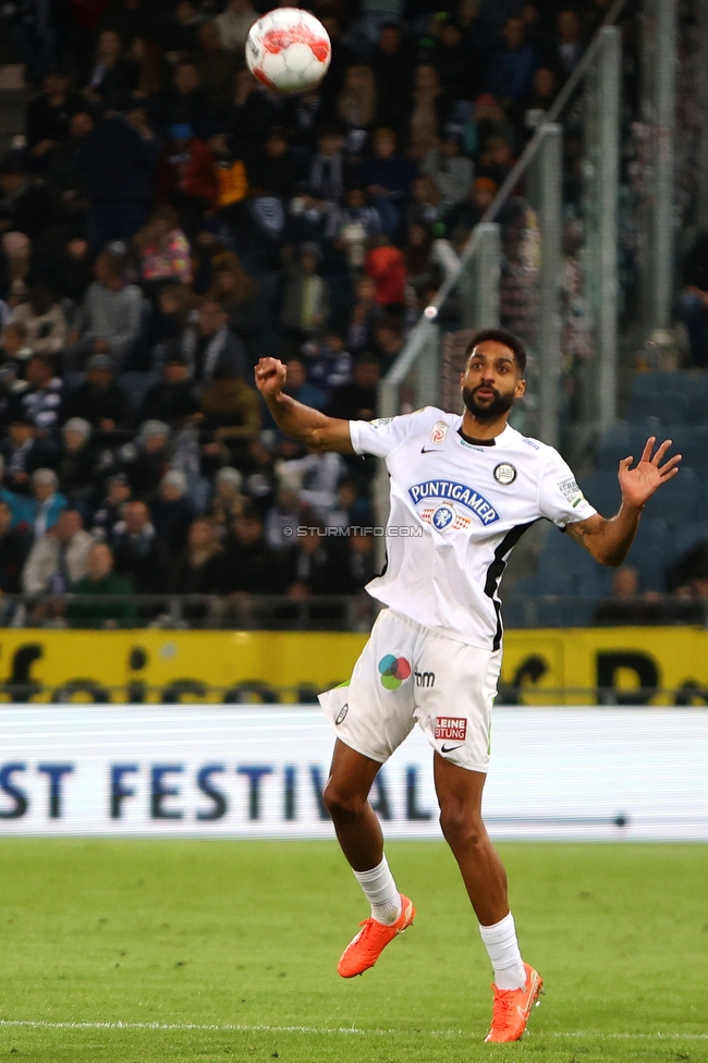 Sturm Graz - Salzburg
Oesterreichische Fussball Bundesliga, 30. Runde, SK Sturm Graz - FC Salzburg, Stadion Liebenau Graz, 09.05.2025. 

Foto zeigt Gregory Wuethrich (Sturm)
