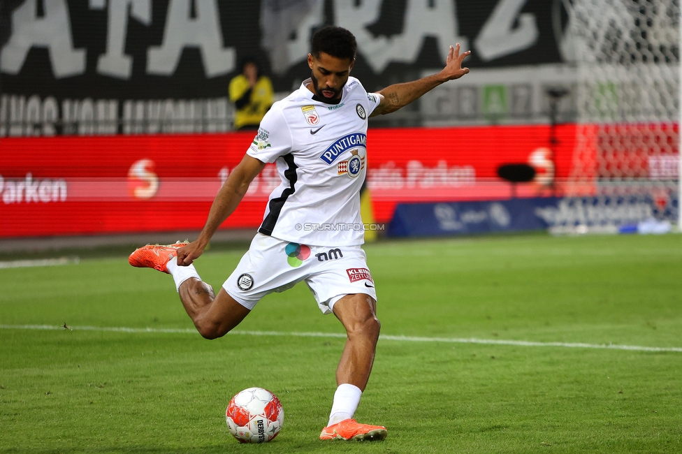 Sturm Graz - Salzburg
Oesterreichische Fussball Bundesliga, 30. Runde, SK Sturm Graz - FC Salzburg, Stadion Liebenau Graz, 09.05.2025. 

Foto zeigt Gregory Wuethrich (Sturm)
