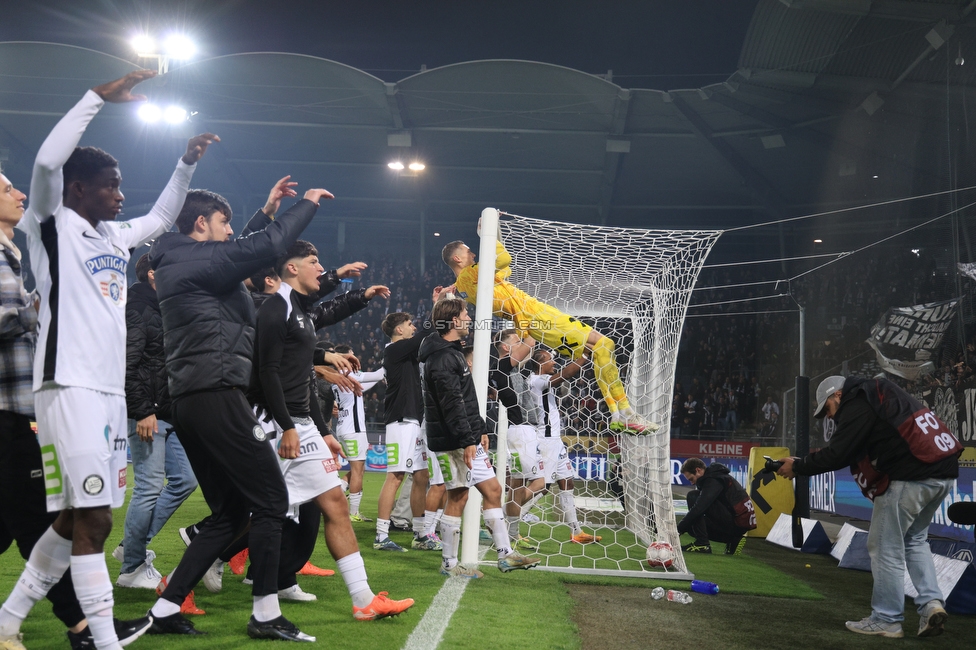 Sturm Graz - RB Salzburg
Oesterreichische Fussball Bundesliga, 30. Runde, SK Sturm Graz - FC RB Salzburg, Stadion Liebenau Graz, 09.05.2025. 

Foto zeigt die Mannschaft von Sturm
