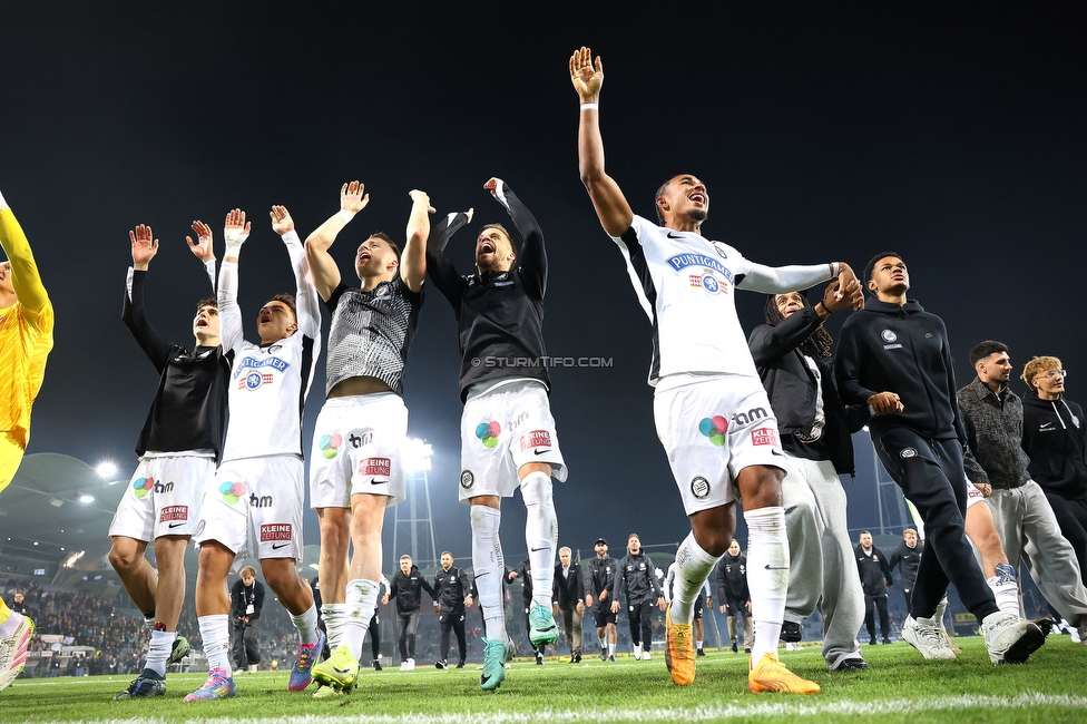 Sturm Graz - Salzburg
Oesterreichische Fussball Bundesliga, 30. Runde, SK Sturm Graz - FC Salzburg, Stadion Liebenau Graz, 09.05.2025. 

Foto zeigt die Mannschaft von Sturm
