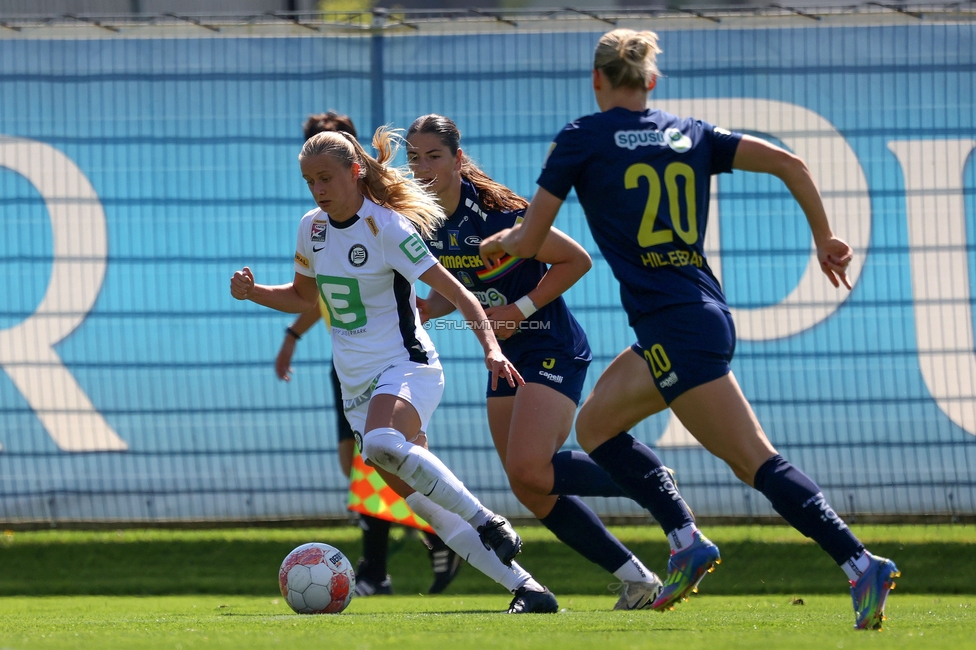 Sturm Damen - St. Poelten
OEFB Frauen Bundesliga, 23. Runde, SK Sturm Graz Damen - SKN St. Poelten, Trainingszentrum Messendorf, 10.05.2025. 

Foto zeigt Sandra Jakobsen (Sturm Damen)

