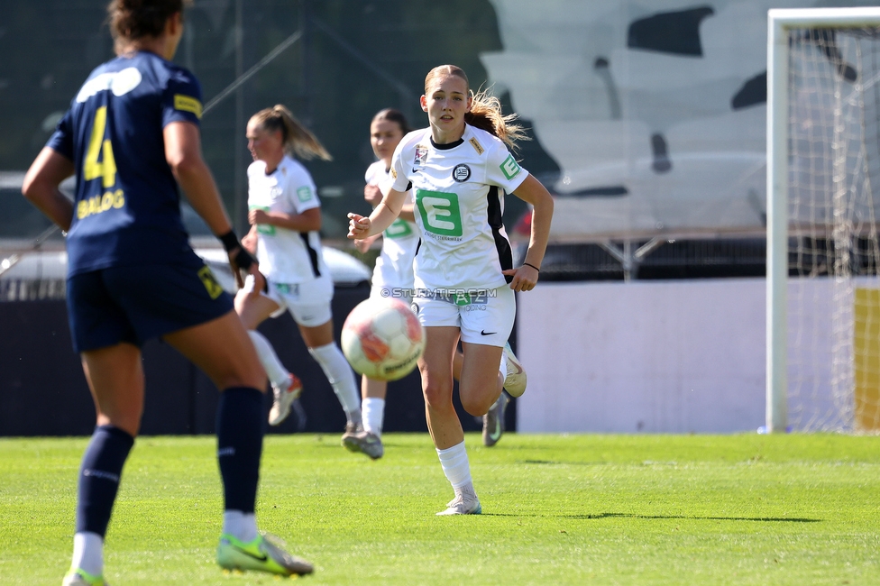 Sturm Damen - St. Poelten
OEFB Frauen Bundesliga, 23. Runde, SK Sturm Graz Damen - SKN St. Poelten, Trainingszentrum Messendorf, 10.05.2025. 

Foto zeigt Lena Breznik (Sturm Damen)
