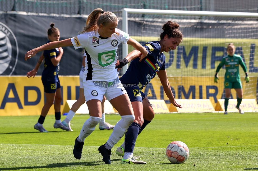 Sturm Damen - St. Poelten
OEFB Frauen Bundesliga, 23. Runde, SK Sturm Graz Damen - SKN St. Poelten, Trainingszentrum Messendorf, 10.05.2025. 

Foto zeigt Sandra Jakobsen (Sturm Damen)
