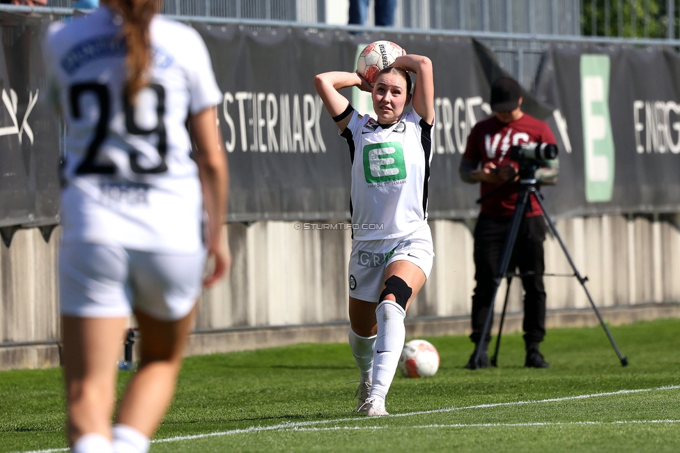 Sturm Damen - St. Poelten
OEFB Frauen Bundesliga, 23. Runde, SK Sturm Graz Damen - SKN St. Poelten, Trainingszentrum Messendorf, 10.05.2025. 

Foto zeigt Anna Wirnsberger (Sturm Damen)
