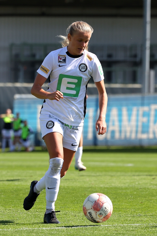 Sturm Damen - St. Poelten
OEFB Frauen Bundesliga, 23. Runde, SK Sturm Graz Damen - SKN St. Poelten, Trainingszentrum Messendorf, 10.05.2025. 

Foto zeigt Sandra Jakobsen (Sturm Damen)
