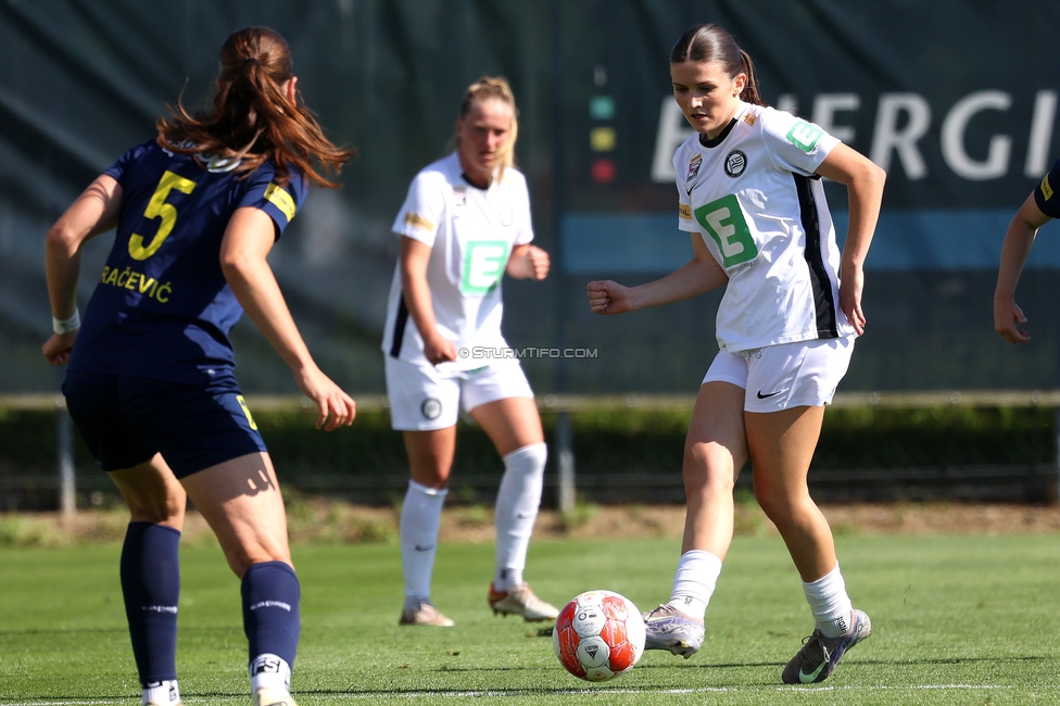 Sturm Damen - St. Poelten
OEFB Frauen Bundesliga, 23. Runde, SK Sturm Graz Damen - SKN St. Poelten, Trainingszentrum Messendorf, 10.05.2025. 

Foto zeigt Marie Spiess (Sturm Damen)
