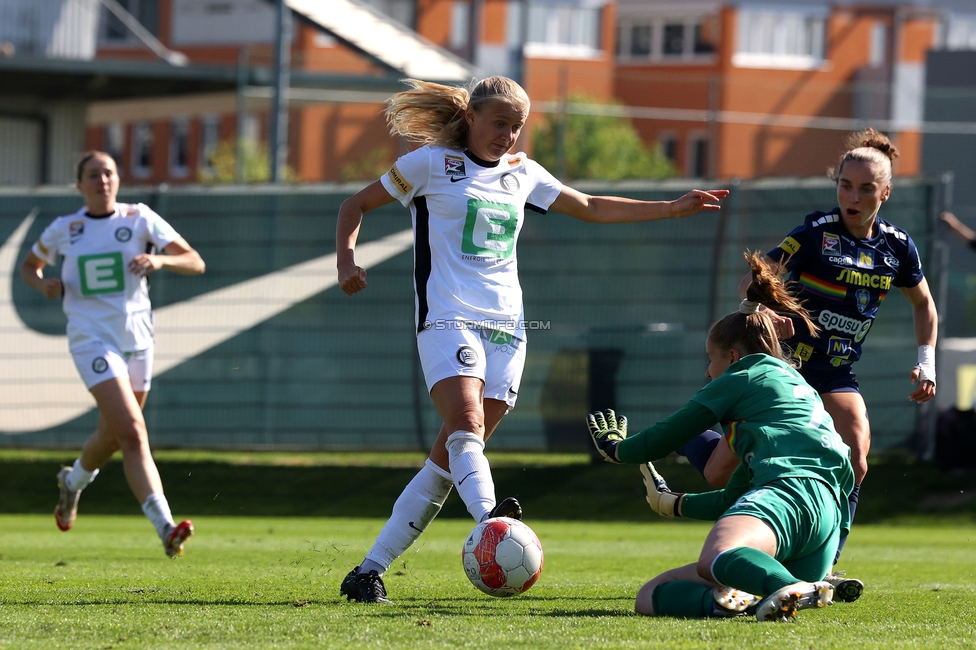 Sturm Damen - St. Poelten
OEFB Frauen Bundesliga, 23. Runde, SK Sturm Graz Damen - SKN St. Poelten, Trainingszentrum Messendorf, 10.05.2025. 

Foto zeigt Sandra Jakobsen (Sturm Damen)
