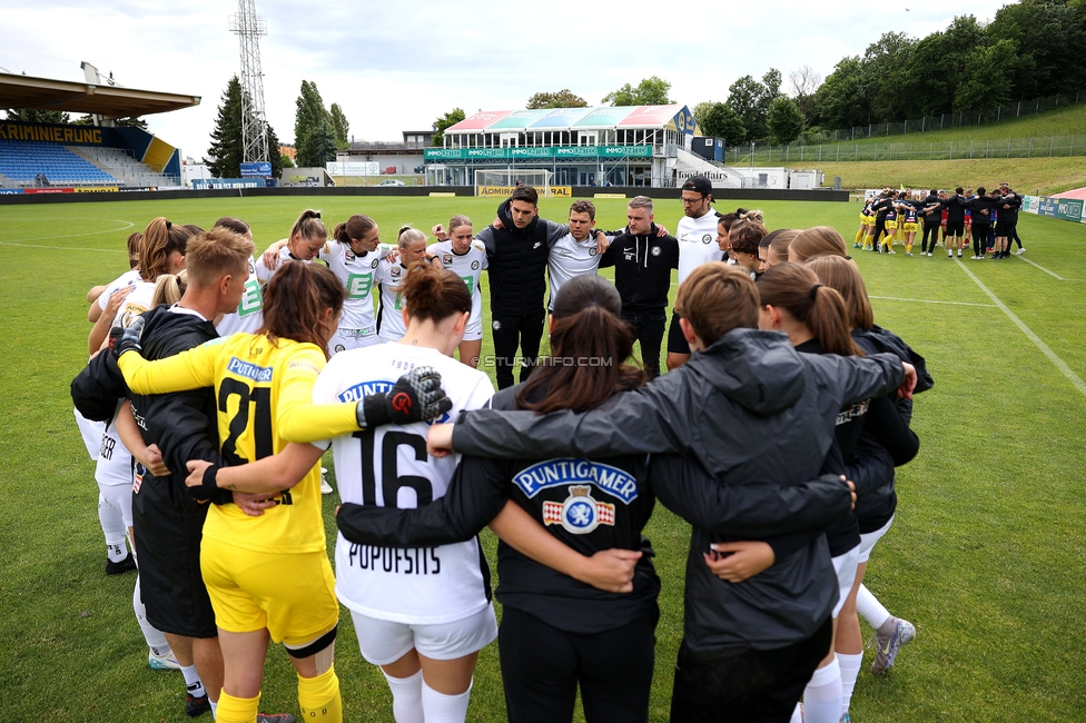 First Vienna - Sturm Damen
OEFB Frauen Bundesliga, 24. Runde, First Vienna FC 1894 - SK Sturm Graz Damen, Naturarena Hohe Warte Wien, 17.05.2025. 

Foto zeigt die Mannschaft der Sturm Damen
