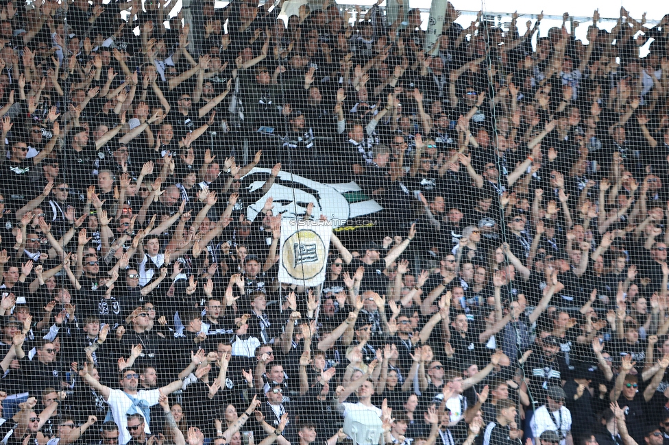 Sturm Graz - WAC
Oesterreichische Fussball Bundesliga, 32. Runde, SK Sturm Graz - Wolfsberger AC, Stadion Liebenau Graz, 24.05.2025. 

Foto zeigt Fans von Sturm
