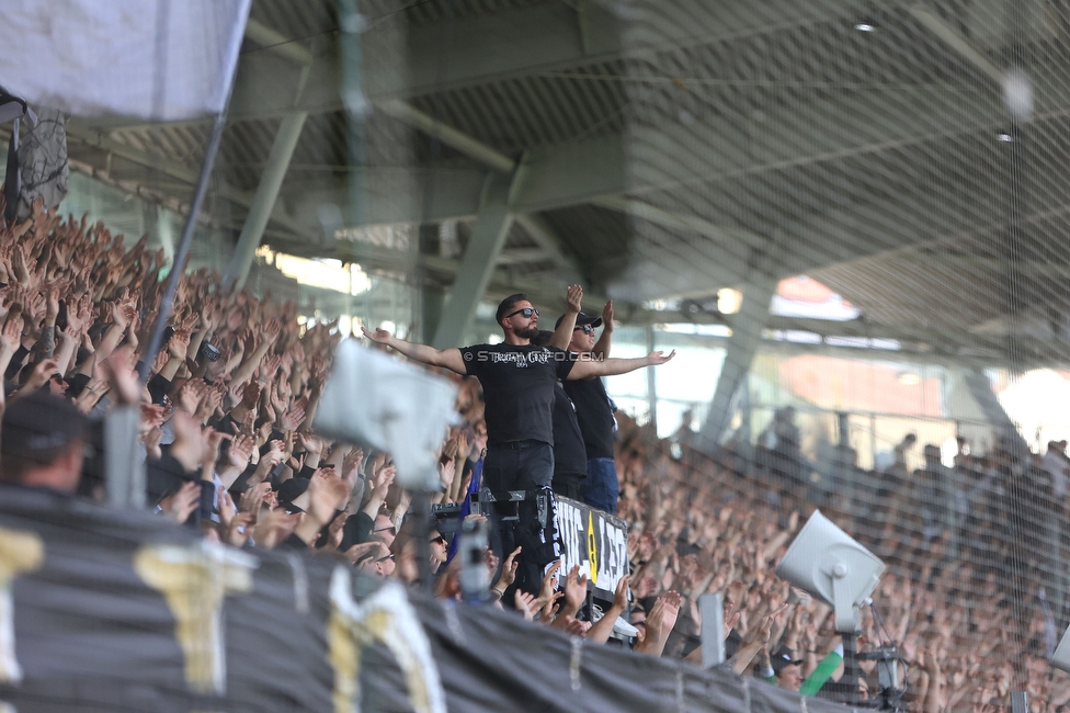 Sturm Graz - WAC
Oesterreichische Fussball Bundesliga, 32. Runde, SK Sturm Graz - Wolfsberger AC, Stadion Liebenau Graz, 24.05.2025. 

Foto zeigt Fans von Sturm
