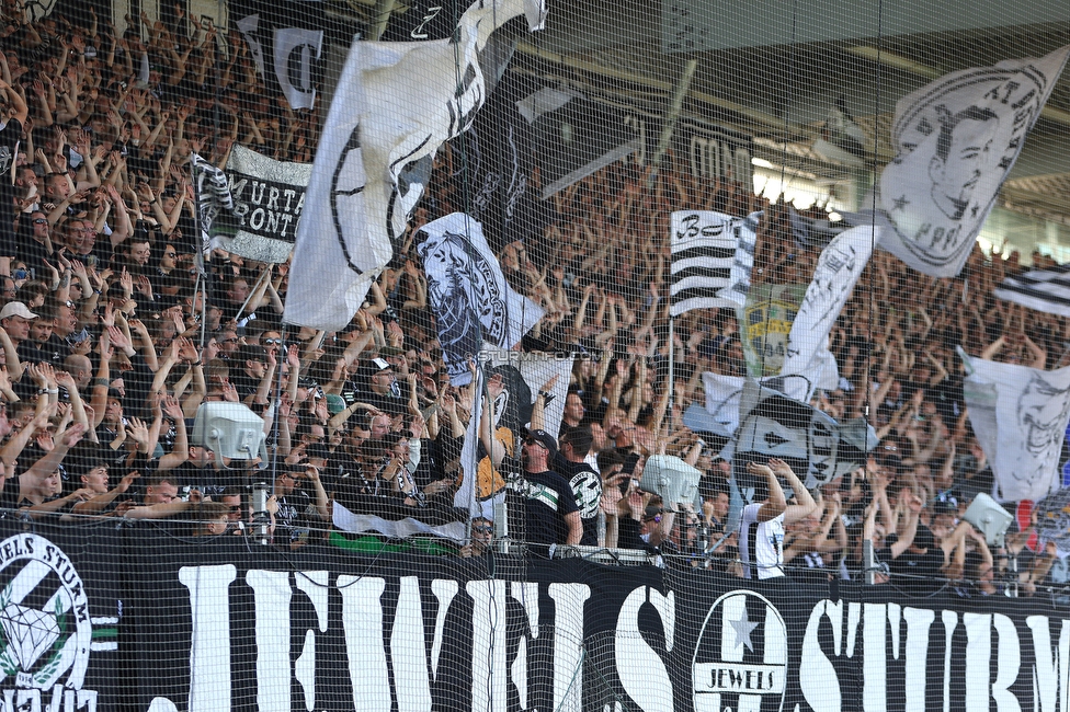 Sturm Graz - WAC
Oesterreichische Fussball Bundesliga, 32. Runde, SK Sturm Graz - Wolfsberger AC, Stadion Liebenau Graz, 24.05.2025. 

Foto zeigt Fans von Sturm
