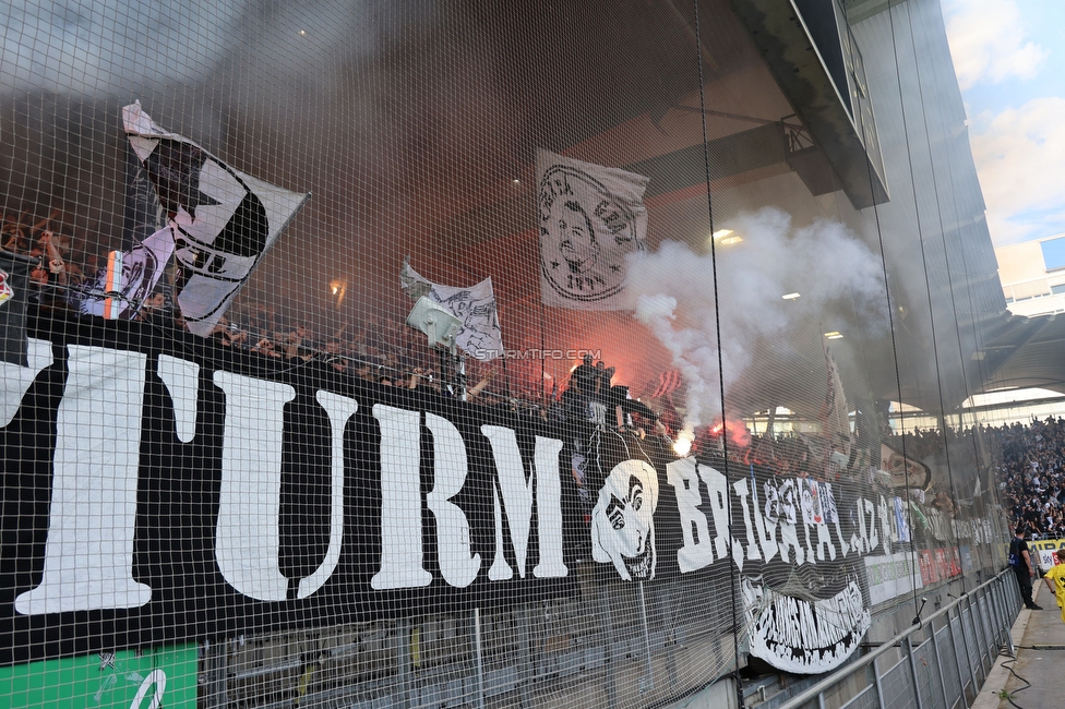 Sturm Graz - Wolfsberg
Oesterreichische Fussball Bundesliga, 32. Runde, SK Sturm Graz - Wolfsberger AC, Stadion Liebenau Graz, 24.05.2025. 

Foto zeigt Fans von Sturm
