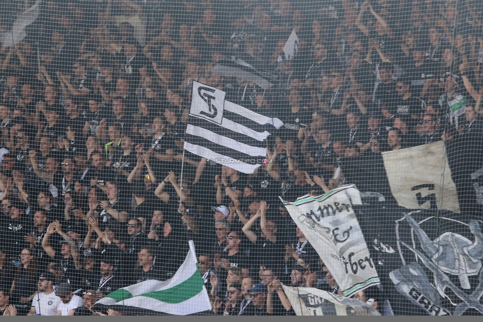 Sturm Graz - Wolfsberg
Oesterreichische Fussball Bundesliga, 32. Runde, SK Sturm Graz - Wolfsberger AC, Stadion Liebenau Graz, 24.05.2025. 

Foto zeigt Fans von Sturm
