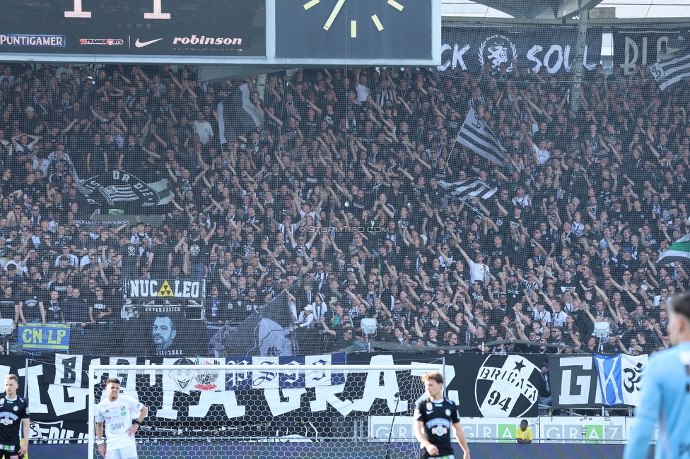 Sturm Graz - Wolfsberg
Oesterreichische Fussball Bundesliga, 32. Runde, SK Sturm Graz - Wolfsberger AC, Stadion Liebenau Graz, 24.05.2025. 

Foto zeigt Fans von Sturm
