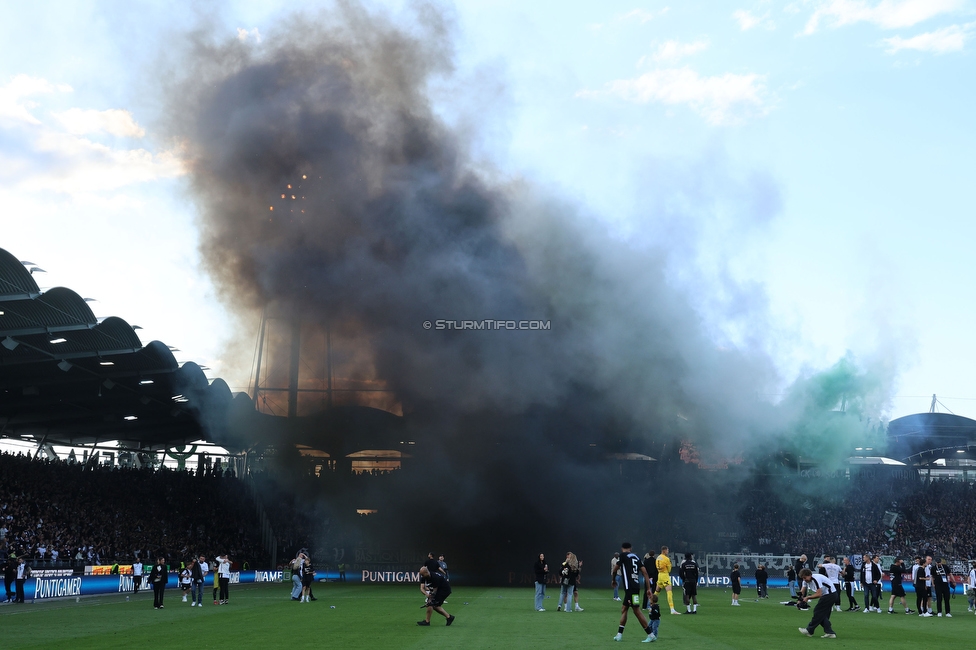 Sturm Graz - Wolfsberg
Oesterreichische Fussball Bundesliga, 32. Runde, SK Sturm Graz - Wolfsberger AC, Stadion Liebenau Graz, 24.05.2025. 

Foto zeigt Fans von Sturm
