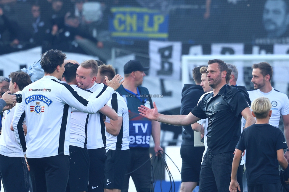 Sturm Graz - Wolfsberg
Oesterreichische Fussball Bundesliga, 32. Runde, SK Sturm Graz - Wolfsberger AC, Stadion Liebenau Graz, 24.05.2025. 

Foto zeigt die Mannschaft von Sturm
