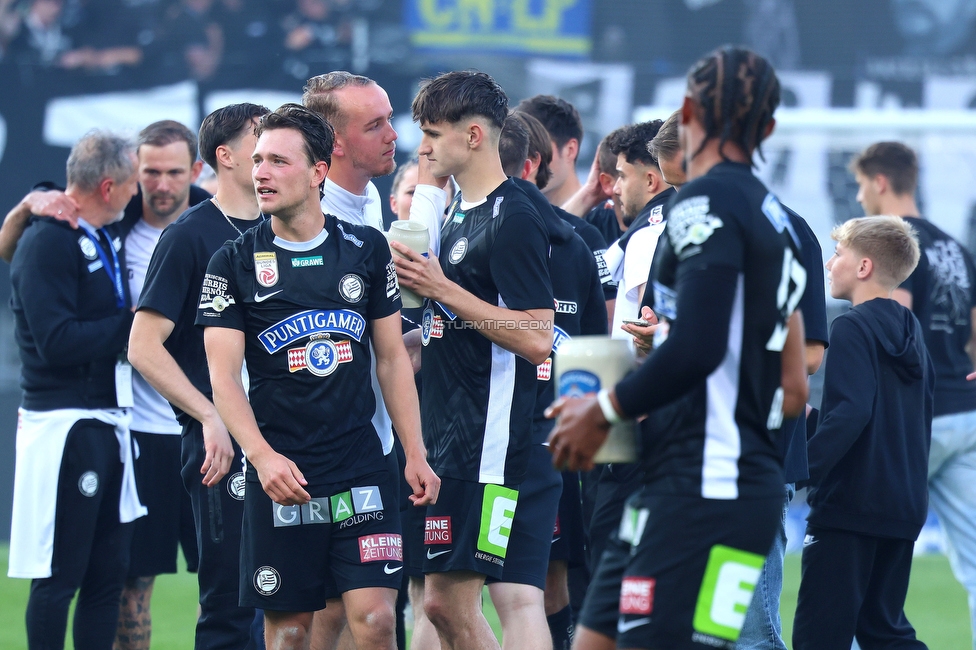Sturm Graz - Wolfsberg
Oesterreichische Fussball Bundesliga, 32. Runde, SK Sturm Graz - Wolfsberger AC, Stadion Liebenau Graz, 24.05.2025. 

Foto zeigt die Mannschaft von Sturm
