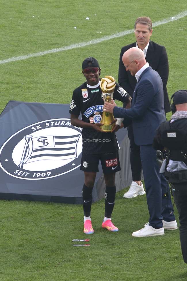 Sturm Graz - Wolfsberg
Oesterreichische Fussball Bundesliga, 32. Runde, SK Sturm Graz - Wolfsberger AC, Stadion Liebenau Graz, 24.05.2025. 

Foto zeigt Malick Junior Yalcouye (Sturm)
