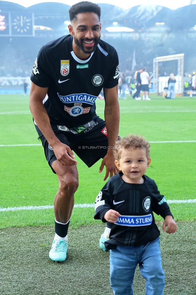 Sturm Graz - Wolfsberg
Oesterreichische Fussball Bundesliga, 32. Runde, SK Sturm Graz - Wolfsberger AC, Stadion Liebenau Graz, 24.05.2025. 

Foto zeigt Gregory Wuethrich (Sturm)
