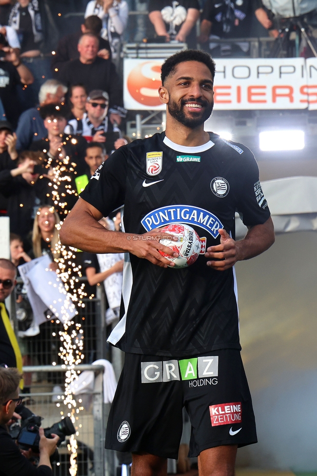 Sturm Graz - Wolfsberg
Oesterreichische Fussball Bundesliga, 32. Runde, SK Sturm Graz - Wolfsberger AC, Stadion Liebenau Graz, 24.05.2025. 

Foto zeigt Gregory Wuethrich (Sturm)
