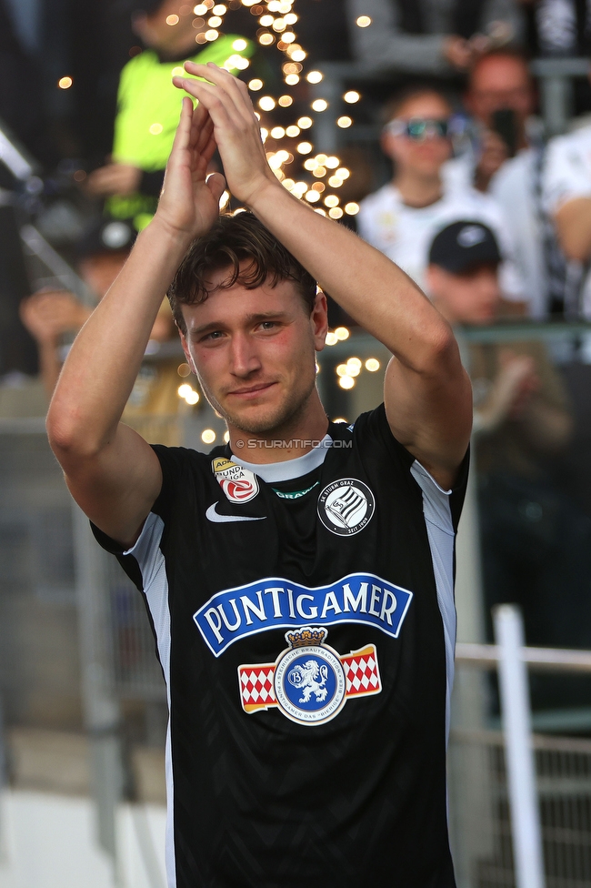 Sturm Graz - WAC
Oesterreichische Fussball Bundesliga, 32. Runde, SK Sturm Graz - Wolfsberger AC, Stadion Liebenau Graz, 24.05.2025. 

Foto zeigt William Boeving (Sturm)
