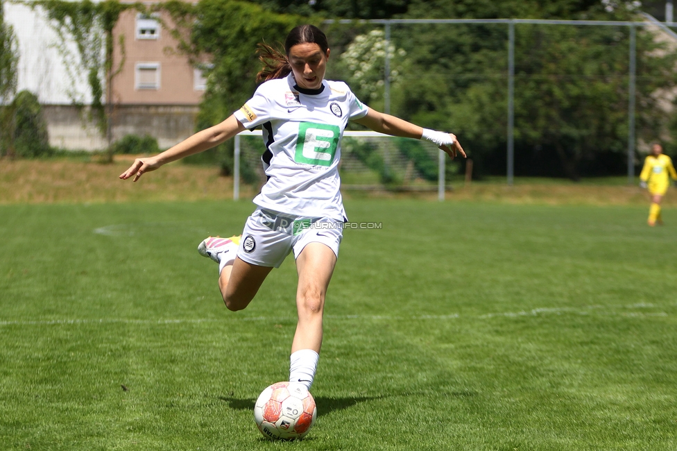 Sturm Damen - GAK 1902
Testspiel, SK Sturm Graz Damen - GAK 1902, Gruabn Graz, 18.05.2025. 

Foto zeigt Alissa Zimmermann (Sturm Damen)
