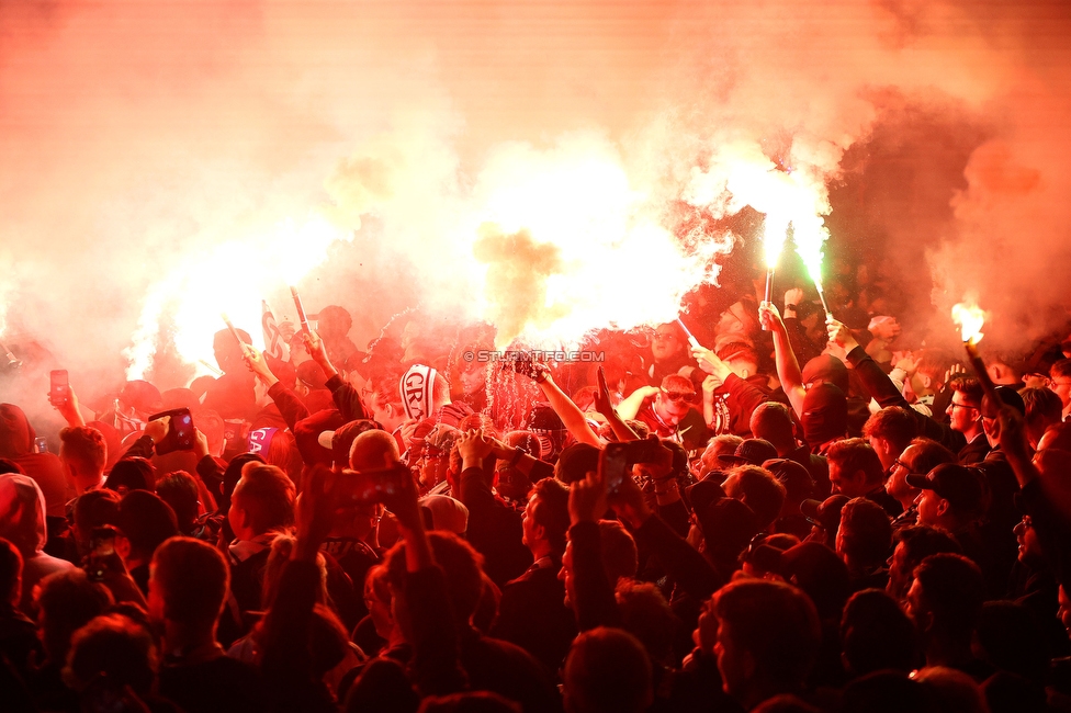 Sturm Graz - WAC
Oesterreichische Fussball Bundesliga, 32. Runde, SK Sturm Graz - Wolfsberger AC, Stadion Liebenau Graz, 24.05.2025. 

Foto zeigt Fans von Sturm
