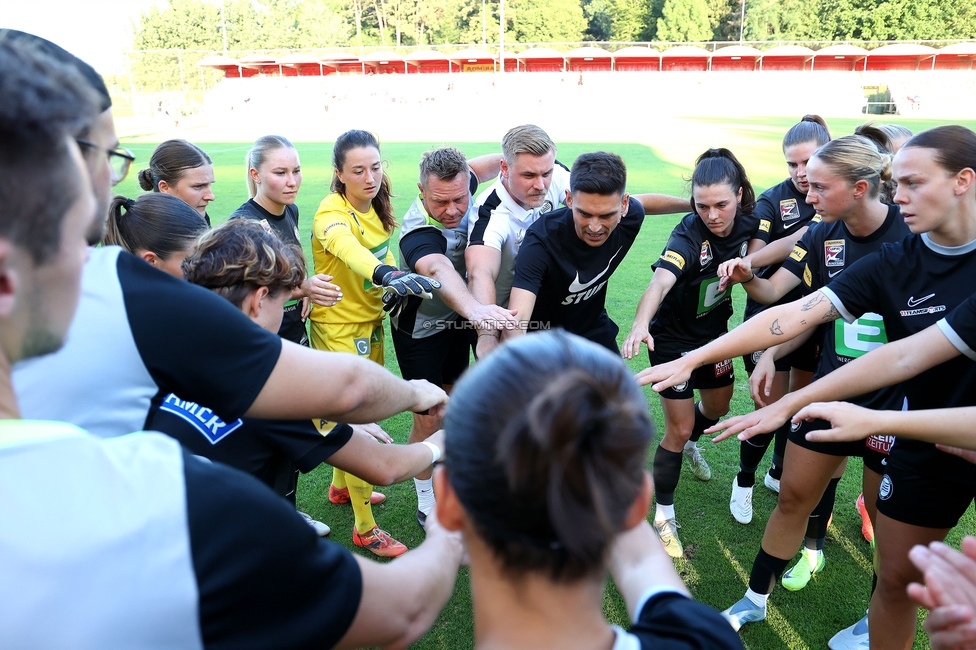 GAK - Sturm Graz Damen
SPORTLAND Niederoesterreich Frauen Cup, GAK 1902 - SK Sturm Graz, Sportzentrum Graz-Weinzoedl, 08.08.2025. 

Foto zeigt die Mannschaft der Sturm Damen
