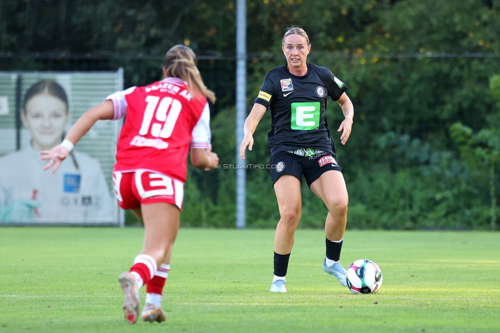 GAK - Sturm Graz Damen
SPORTLAND Niederoesterreich Frauen Cup, GAK 1902 - SK Sturm Graz, Sportzentrum Graz-Weinzoedl, 08.08.2025. 

Foto zeigt Elisabeth Brandl (Sturm Damen)
