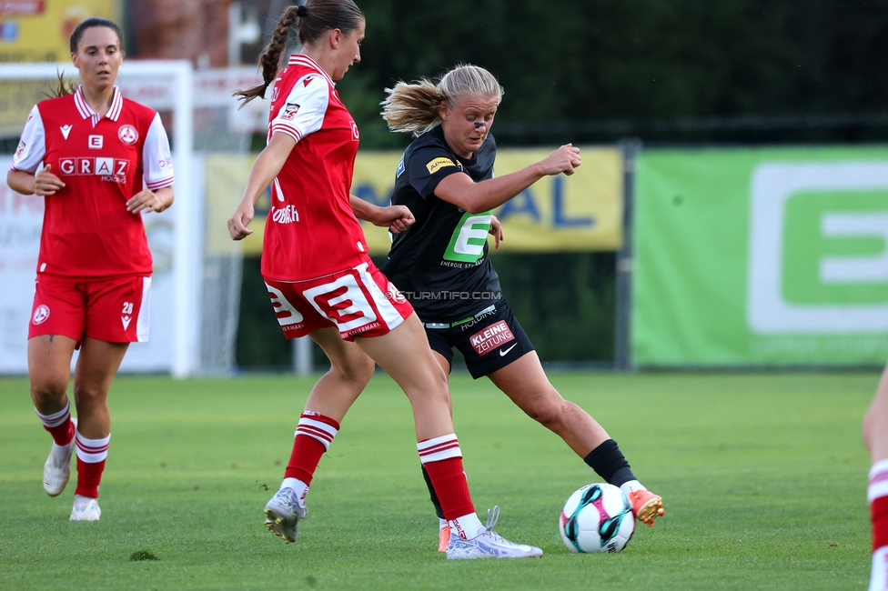 GAK - Sturm Graz Damen
SPORTLAND Niederoesterreich Frauen Cup, GAK 1902 - SK Sturm Graz, Sportzentrum Graz-Weinzoedl, 08.08.2025. 

Foto zeigt Sandra Jakobsen (Sturm Damen)
