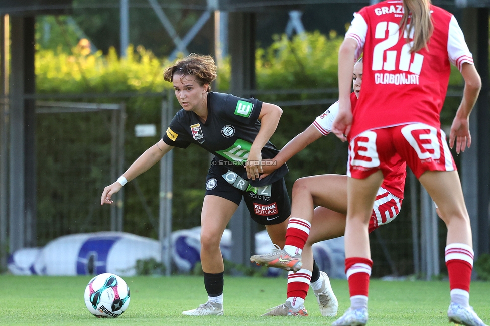 GAK - Sturm Graz Damen
SPORTLAND Niederoesterreich Frauen Cup, GAK 1902 - SK Sturm Graz, Sportzentrum Graz-Weinzoedl, 08.08.2025. 

Foto zeigt Leonie Christin Tragl (Sturm Damen)

