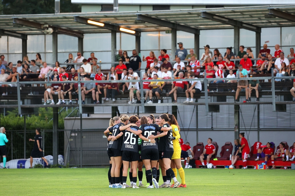 GAK - Sturm Graz Damen
SPORTLAND Niederoesterreich Frauen Cup, GAK 1902 - SK Sturm Graz, Sportzentrum Graz-Weinzoedl, 08.08.2025. 

Foto zeigt die Mannschaft der Sturm Damen
