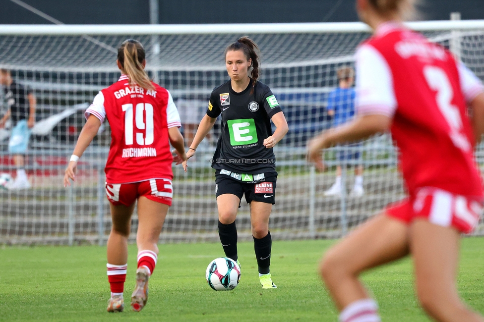 GAK - Sturm Graz Damen
SPORTLAND Niederoesterreich Frauen Cup, GAK 1902 - SK Sturm Graz, Sportzentrum Graz-Weinzoedl, 08.08.2025. 

Foto zeigt Stefanie Grossgasteiger (Sturm Damen)
