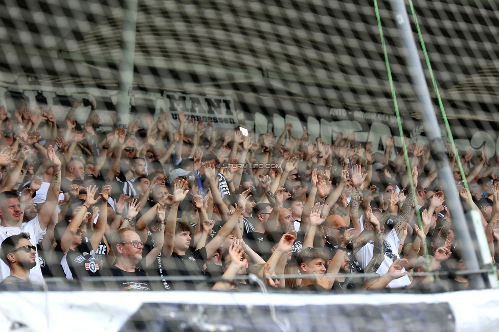 Sturm Graz - Rapid
Oesterreichische Fussball Bundesliga, 2. Runde, SK Sturm Graz - SK Rapid Wien, Stadion Liebenau Graz, 10.08.2025. 

Foto zeigt Fans von Sturm
