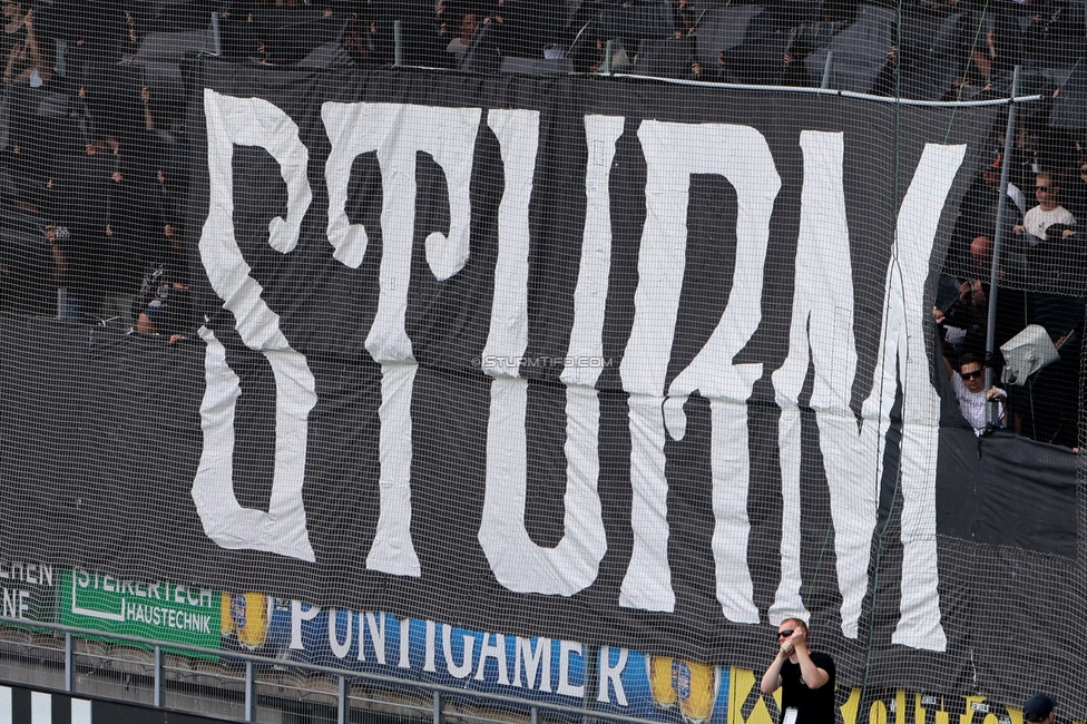 Sturm Graz - Rapid Wien
Oesterreichische Fussball Bundesliga, 2. Runde, SK Sturm Graz - SK Rapid Wien, Stadion Liebenau Graz, 10.08.2025. 

Foto zeigt Fans von Sturm mit einer Choreografie
