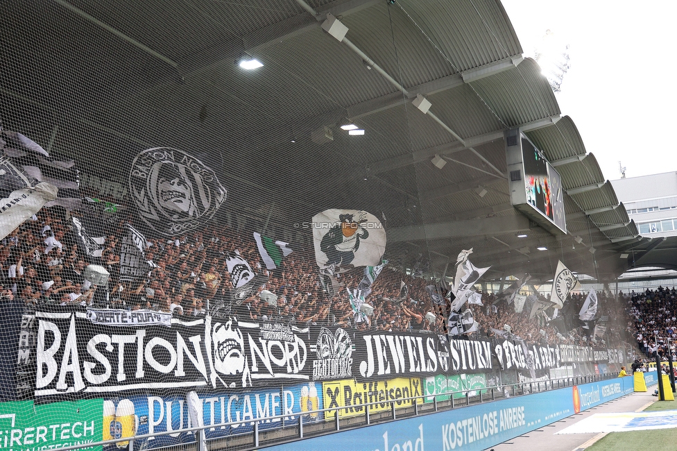 Sturm Graz - Rapid
Oesterreichische Fussball Bundesliga, 2. Runde, SK Sturm Graz - SK Rapid Wien, Stadion Liebenau Graz, 10.08.2025. 

Foto zeigt Fans von Sturm
