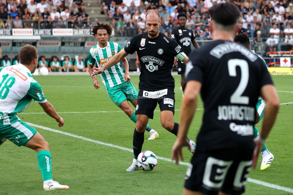 Sturm Graz - Rapid
Oesterreichische Fussball Bundesliga, 2. Runde, SK Sturm Graz - SK Rapid Wien, Stadion Liebenau Graz, 10.08.2025. 

Foto zeigt Jon Gorenc-Stankovic (Sturm)
