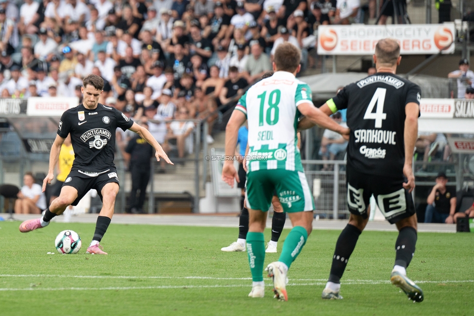 Sturm Graz - Rapid Wien
Oesterreichische Fussball Bundesliga, 2. Runde, SK Sturm Graz - SK Rapid Wien, Stadion Liebenau Graz, 10.08.2025. 

Foto zeigt Leon Grgic (Sturm)
