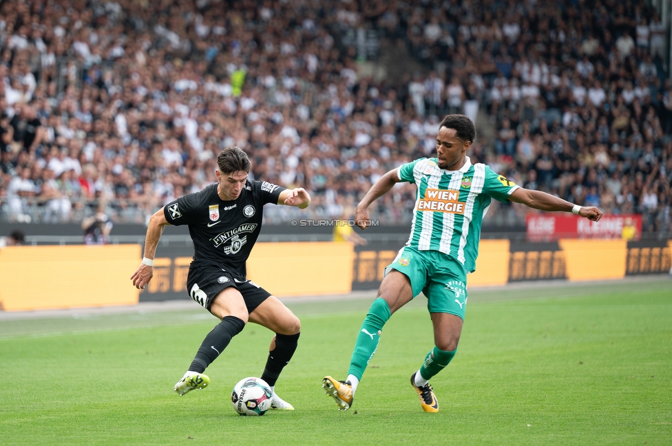 Sturm Graz - Rapid Wien
Oesterreichische Fussball Bundesliga, 2. Runde, SK Sturm Graz - SK Rapid Wien, Stadion Liebenau Graz, 10.08.2025. 

Foto zeigt Max Johnston (Sturm)

