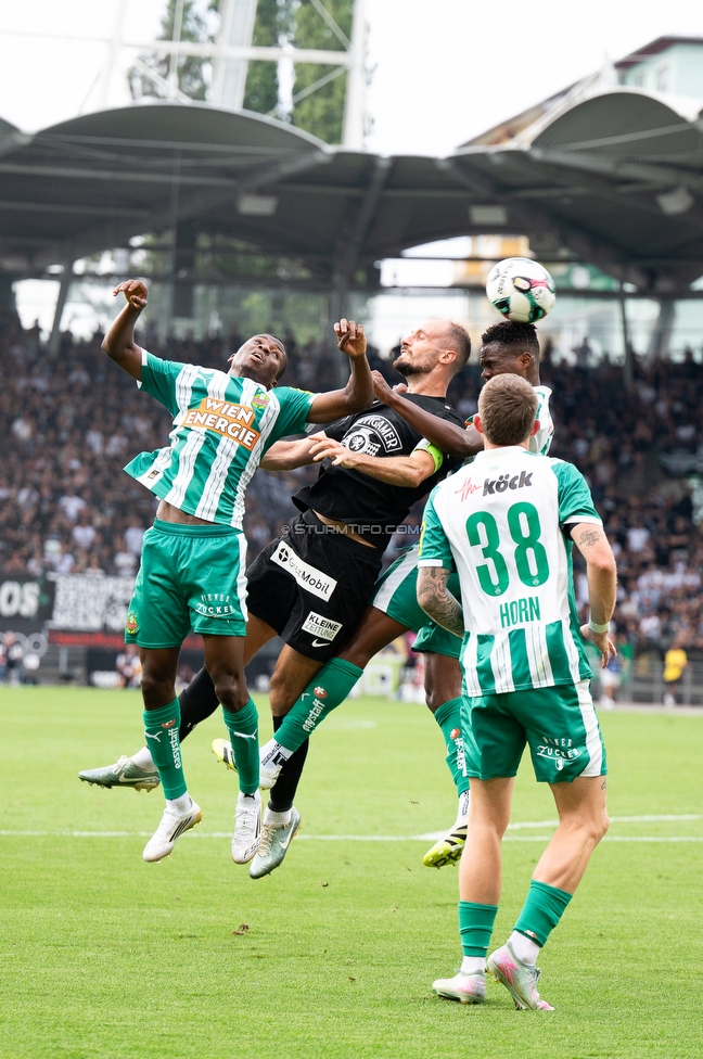 Sturm Graz - Rapid Wien
Oesterreichische Fussball Bundesliga, 2. Runde, SK Sturm Graz - SK Rapid Wien, Stadion Liebenau Graz, 10.08.2025. 

Foto zeigt Jon Gorenc-Stankovic (Sturm)
