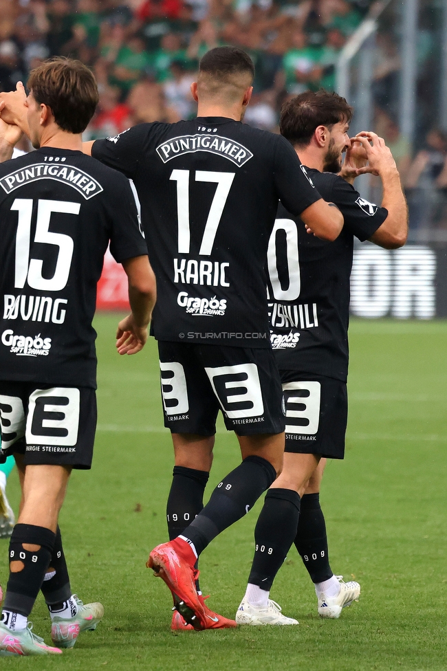Sturm Graz - Rapid
Oesterreichische Fussball Bundesliga, 2. Runde, SK Sturm Graz - SK Rapid Wien, Stadion Liebenau Graz, 10.08.2025. 

Foto zeigt Otar Kiteishvili (Sturm)

