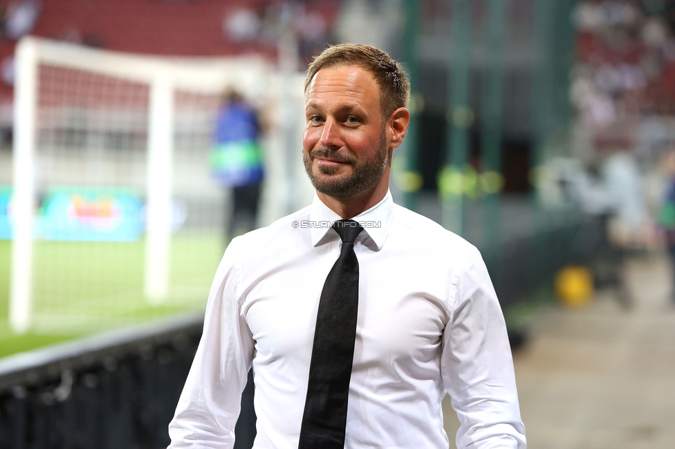 Sturm Graz - Bodo Glimt
UEFA Champions League Play-Offs, SK Sturm Graz - Bodo Glimt, Woerthersee Stadion Klagenfurt, 26.08.2025. 

Foto zeigt Martin Ehrenreich (Teammanagement Sturm)
